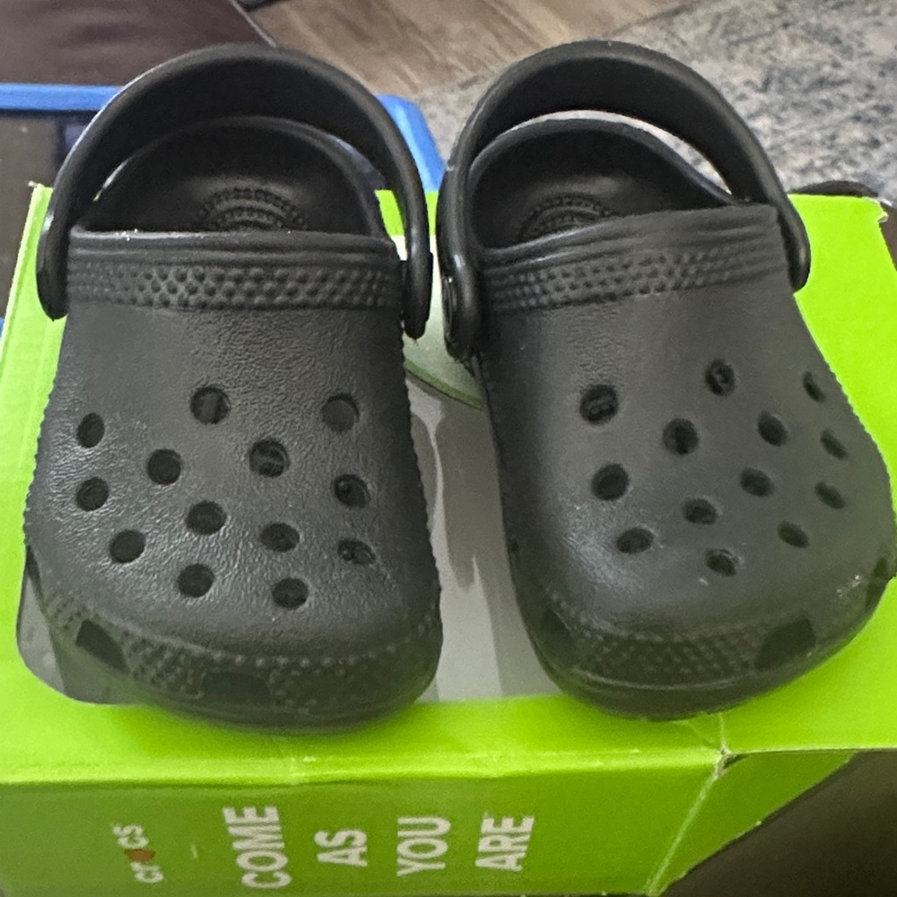 CROCS Kids Black Classic Clog Sandals